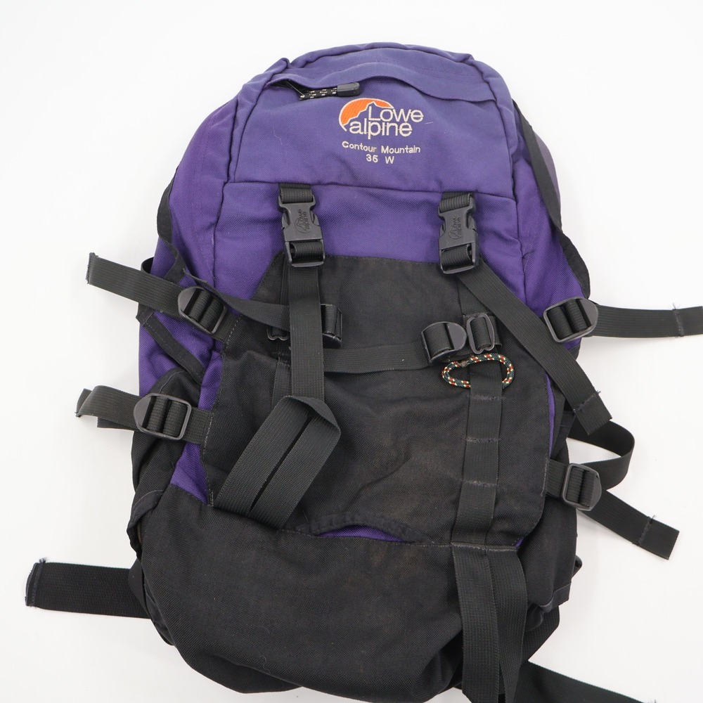 Lowe Alpine Contour Mountain 35 W Backpack Unisex Large Purple Black Vintage